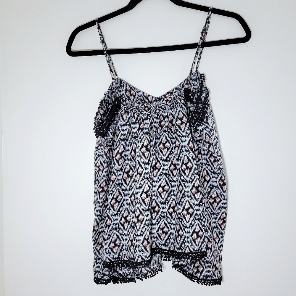 Anthropologie Eloise Geo Shaped Tassel Tank Top - Picture 9 of 9